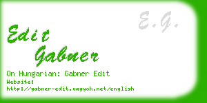 edit gabner business card